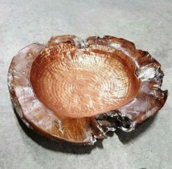 Copper Lined Teak Bowl