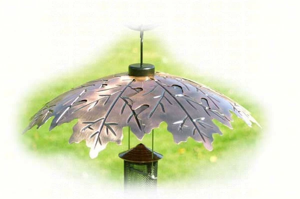 Bird Feeder Weather Guard-Brushed Copper 3 Bird Feeder Weather Guard-Brushed Copper