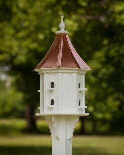 Copper Roof Dovecote Birdhouse 36x14 Slope- 8 Perches -THE BIRDHOUSE CHICK Sales Copper Roof Dovecote Birdhouse 36x14 Slope 8 Perches