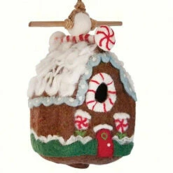 Felted Wool Gingerbread Chalet