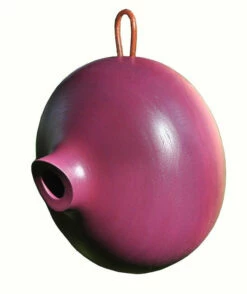 Ellipse Wooden Birdhouse- 3 Colors -THE BIRDHOUSE CHICK Sales Ellipse Birdhouse Plum