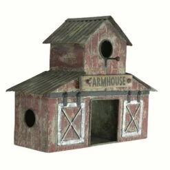 Farmhouse Barn Birdhouse- 3 Nest