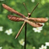 Dragonfly Garden Stakes- Set/4 1 Dragonfly Garden Stakes- Set/4 -THE BIRDHOUSE CHICK Sales Flamed Dragonfly Garden Stakes