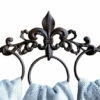 Fleur De Lis Iron Towel Rack 1 Fleur De Lis Iron Towel Rack -THE BIRDHOUSE CHICK Sales Fleur de lis iron towel rack