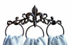 Featured Products 5 Fleur De Lis Iron Towel Rack