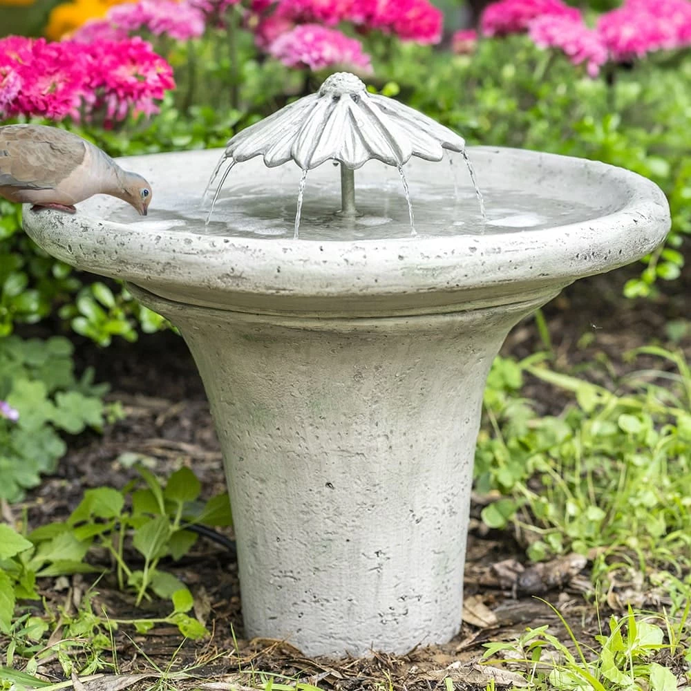 Flower Dripper Bird Bath Fountain 4 Flower Dripper Bird Bath Fountain - Image 2