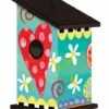 Folk Garden Vinyl Birdhouse 2 Folk Garden Vinyl Birdhouse -THE BIRDHOUSE CHICK Sales Folk Garden Vinyl Birdhouse