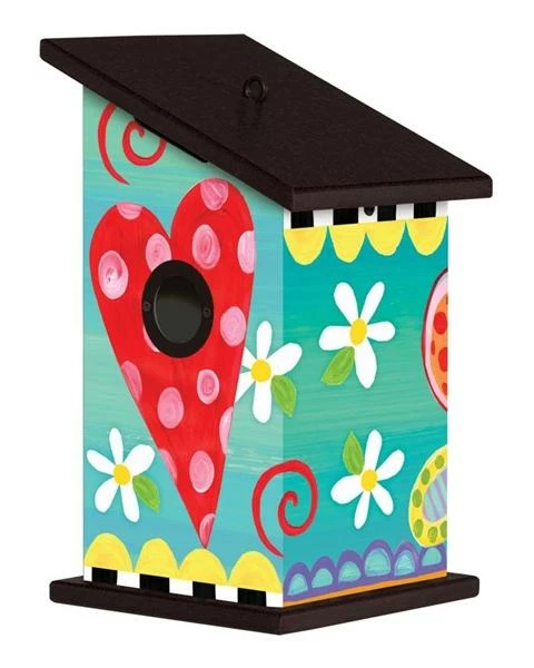 Folk Garden Vinyl Birdhouse 3 Folk Garden Vinyl Birdhouse