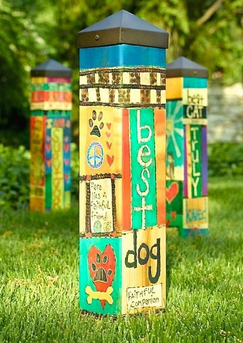 20" Vinyl Art Poles - 7 Designs 4 20" Vinyl Art Poles - 7 Designs - Image 2