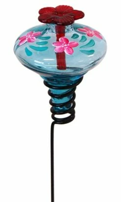 Hand Painted Glass Hummingbird Feeder 11 Hand Painted Glass Hummingbird Feeder -THE BIRDHOUSE CHICK Sales Hand Painted Glass Hummingbird Feeder
