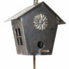 Hand Forged Birdhouse On Stake 1 Hand Forged Birdhouse On Stake -THE BIRDHOUSE CHICK Sales IA Birdhouse stake