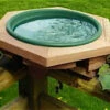 Wooden Deck-Mount Bird Bath 1 Wooden Deck-Mount Bird Bath -THE BIRDHOUSE CHICK Sales LK DMBB