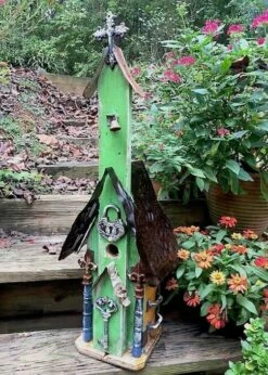 Large Church Birdhouses 9 Large Church Birdhouses -THE BIRDHOUSE CHICK Sales Large Church Birdhouse Lock Key