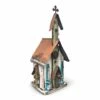 Large Church Birdhouses- 3 Colors 1 Large Church Birdhouses- 3 Colors -THE BIRDHOUSE CHICK Sales Large Church Birdhouse White