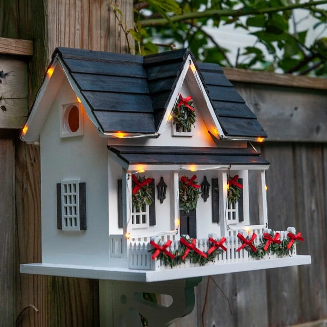Lighted Holiday Birdhouse 5 Lighted Holiday Birdhouse - Image 3