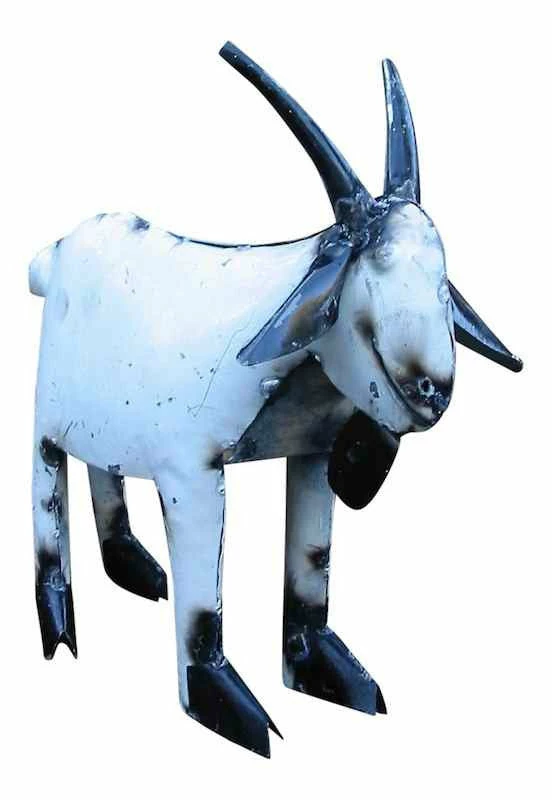 Billy Goat Recycled Yard Art 3 Billy Goat Recycled Yard Art