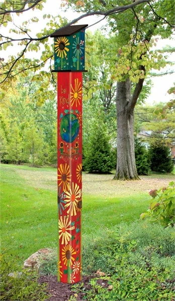 Birdhouse Art Poles 6 Ft. Post 4 Birdhouse Art Poles 6 Ft. Post - Image 2
