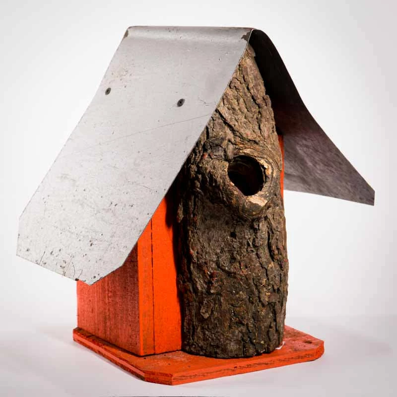 Natural Log Front Birdhouses 4 Natural Log Front Birdhouses - Image 2