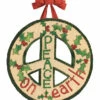Peace On Earth Door Hanger- Vinyl/PVC 1 Peace On Earth Door Hanger- Vinyl/PVC -THE BIRDHOUSE CHICK Sales Peace On Earth Door Hanger