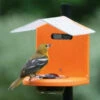 Recycled Pole Mount Oriole Feeder With Roof -THE BIRDHOUSE CHICK Sales Pole Mount Oriole Feeder with Roof