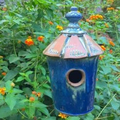 Pottery Cottage Birdhouse
