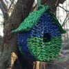 Recycled Woven Handmade Birdhouse 1 Recycled Woven Handmade Birdhouse -THE BIRDHOUSE CHICK Sales Recycled woven handmade birdhouse