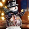 Season's Greetings Snowman Figurine 2 Season's Greetings Snowman Figurine -THE BIRDHOUSE CHICK Sales S season s greetings