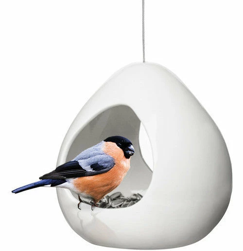 Sagaform Birdies Fly-Thru Ceramic Bird Feeder 3 Sagaform Birdies Fly-Thru Ceramic Bird Feeder