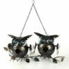 Two Owls On Branch Birdhouse 2 Two Owls On Branch Birdhouse -THE BIRDHOUSE CHICK Sales SS OWL