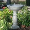 Country Gardens Tall Solar Fountain Birdbath -THE BIRDHOUSE CHICK Sales STI3022