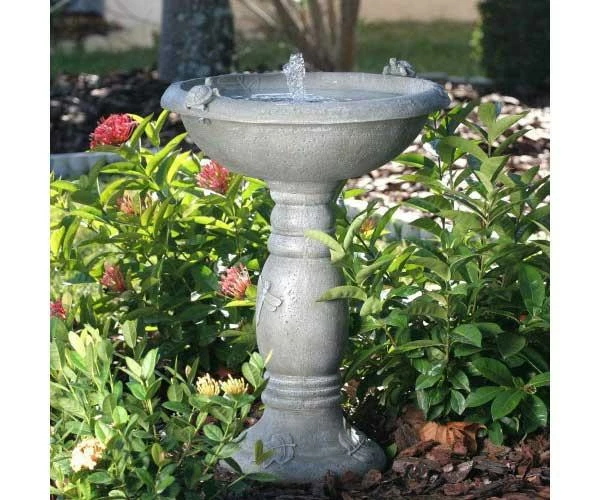 Country Gardens Tall Solar Fountain Birdbath 3 Country Gardens Tall Solar Fountain Birdbath