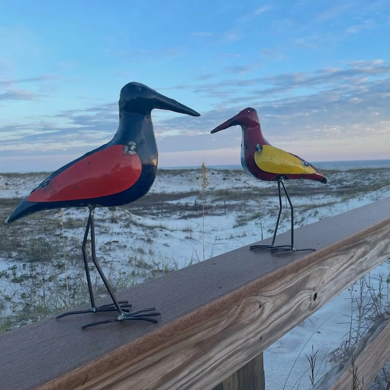 Sandpiper Set Metal Yard Art 3 Sandpiper Set Metal Yard Art