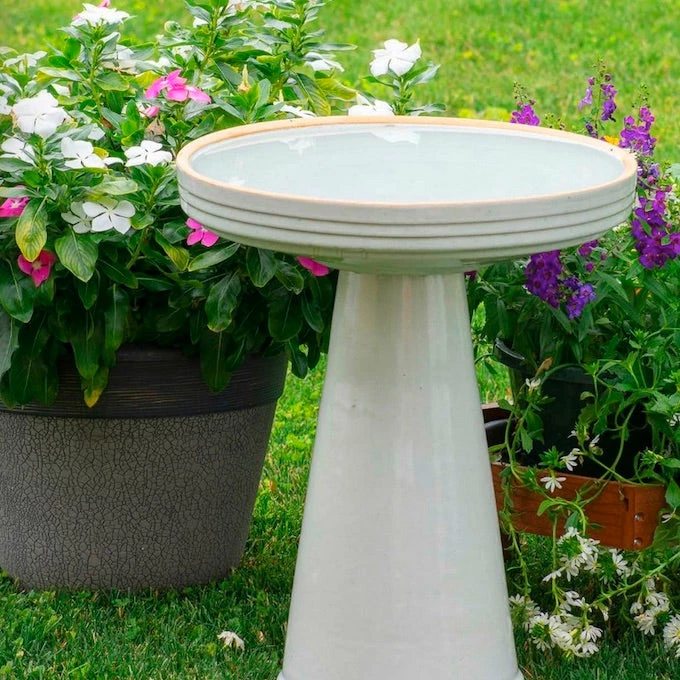 Simple Elegance Pedestal Bird Bath- 4 Colors 3 Simple Elegance Pedestal Bird Bath- 4 Colors