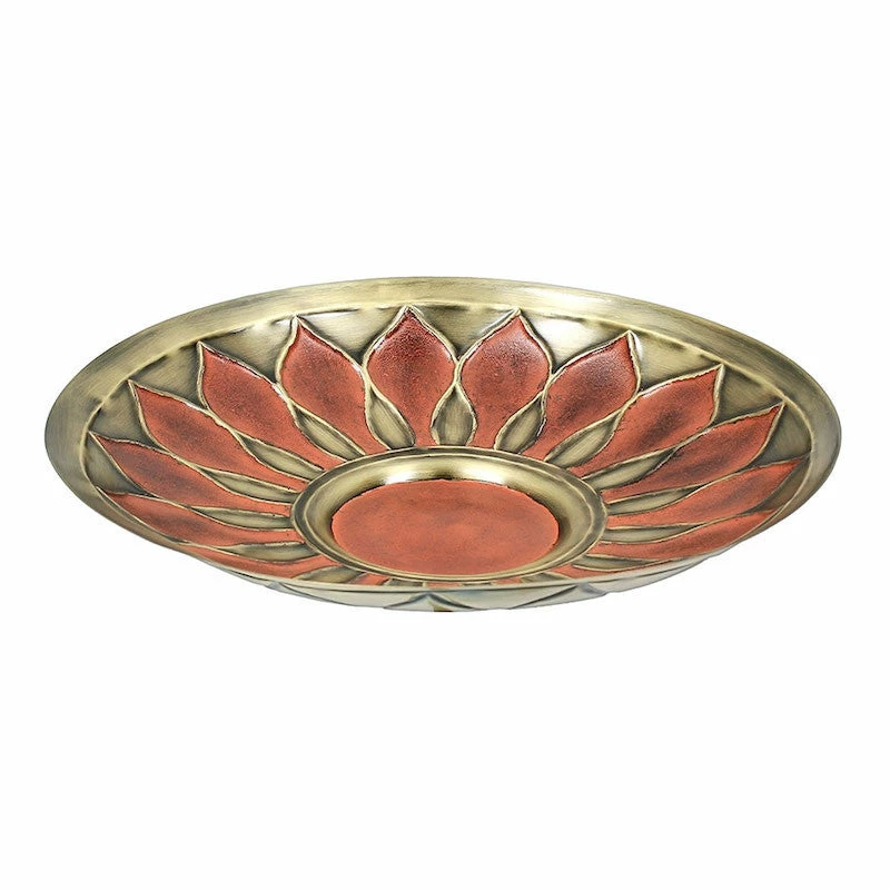 Brass Leaves Solar Bubbler Bird Bath 8 Brass Leaves Solar Bubbler Bird Bath - Image 6