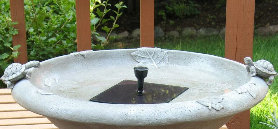 Country Gardens Tall Solar Fountain Birdbath 5 Country Gardens Tall Solar Fountain Birdbath - Image 3