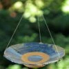 Pottery Hanging Bird Bath 12" -THE BIRDHOUSE CHICK Sales Stoneware Hanging Bird Bath Medium