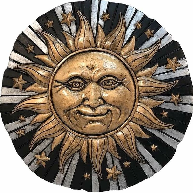 Sun And Stars Celestial Stepping Stone/Plaque 3 Sun And Stars Celestial Stepping Stone/Plaque