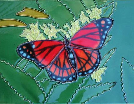 Ceramic Art Tile-Butterfly 8x12 3 Ceramic Art Tile-Butterfly 8x12
