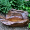 Natural Teak Ground Bird Bath 1 Natural Teak Ground Bird Bath -THE BIRDHOUSE CHICK Sales TEAK BTH2