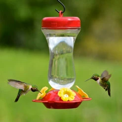 Top Fill Glass Hummingbird Feeder