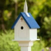 Church Birdhouse Vinyl/PVC -THE BIRDHOUSE CHICK Sales VINYL PVC CHURCH BIRDHOUSE BLUE