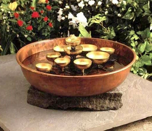 Water Bell Copper Fountain/Chime 3 Water Bell Copper Fountain/Chime