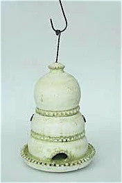 Featured Products -THE BIRDHOUSE CHICK Sales Whie clay birdfeeder