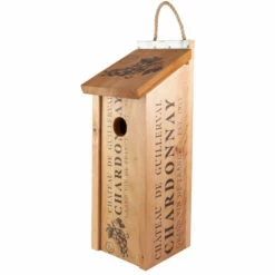Wine Crate Birdhouse -THE BIRDHOUSE CHICK Sales Wine Bottle Birdhouse