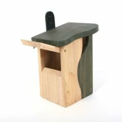 Natural Entry Wood Birdhouse -THE BIRDHOUSE CHICK Sales Wood Birdhouse Nest Cleanout Monitor