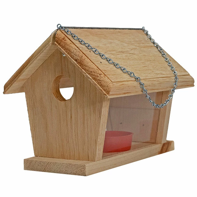 Wooden Bluebird Feeder- Small 4 Wooden Bluebird Feeder- Small - Image 2