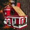 Yuletide Cottage Birdhouse 2 Yuletide Cottage Birdhouse -THE BIRDHOUSE CHICK Sales Yuletide Cottage Birdhouse Red 2474f6e2 efaf 4ed4 a3b2 4c6ffb86879e