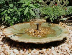 Large Ground Bird Bath- Organic Patina 10 Large Ground Bird Bath- Organic Patina -THE BIRDHOUSE CHICK Sales add a fountain