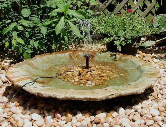 Large Ground Bird Bath- Organic Patina 6 Large Ground Bird Bath- Organic Patina - Image 4