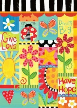 Folk Garden Tall Bird Bath -THE BIRDHOUSE CHICK Sales art pole bird bath 4 side detail